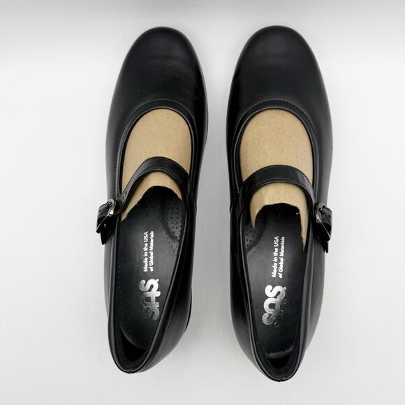 SAS Womens Maria Comfort Mary Jane Shoes US 8 Narrow EU 38.5 Black Leather NWOB - Picture 10 of 12